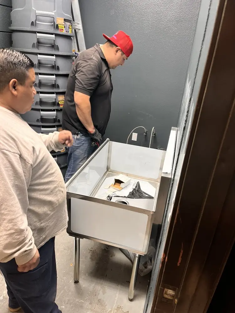 Commercial plumbing and sink installation in Kittredge